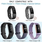 For Fitbit Charge 2 Strap Replacement Silicone Watch Band Fitness Wristband