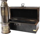 Brass Spyglass Telescope Antique Style Nautical Maritime Pirate Scope With Box