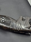 Vtg Kris Dagger Wood Panter Pummel Etched Design Curvy Blade Set Of 2