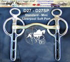 Carriage Driving Liverpool Soft Port Horse Bit Loose Style D27 Mini - Large