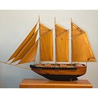 Large Folk Art outsider Scratch-built Clipper Wooden Ship