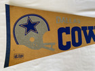 Vintage Dallas Cowboys Nfl Football Pennant 29  1970 s 1980 s Double Bar