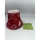 New Nwt Vera Bradley Small Lamp Shade Red Vb Pattern Raspberry Fizz 4in Tall