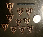 10 Virgin Mary Rosary Centerpiece Link Pendants Copper Catholic Religious Cfp172
