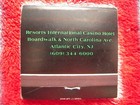 Nos Vtg Resorts Int l Casino Hotel - Atlantic City  Nj Unstruck Matchbook 2  W