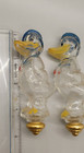 Rare 2- Vintage Disney Glass Perfume Bottle s With Donald Duck