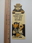 1970 Smokey Bear Forest Fire Prevention Ruler And Bookmark Usda Forest Service