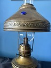 Vintage Handcrafted Solid Brass Oil Lamp Made In France    Elegant Hurricane Sty
