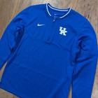 Kentucky Wildcats Pullover Mens M Blue Nike Dri Fit Sideline Quarter Zip Sweater