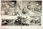 Vintage 1940s India Magazine Article Mahatma Gandhi Temples Culture