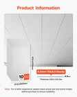 Vevor 24 X 48 In Pvc Ceiling Tiles 10-pack Drop Ceiling Panels White For Home