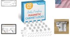 Child Safety Magnetic Cabinet Locks - 20 Pack Easy Installation   2 Keys