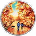 2017 Canada  15 Nature Walk At Sunrise - Pure Silver Glow-in-the-dark Coin