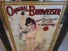 Budweiser Beer Girl Mirror Sign Anheuser-busch 1997 In Box