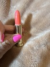 Coty 24 Vintage Lipstick In Gold Tube With White Flowers  Richer Coral Shade 
