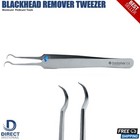 Blackhead Remover Tweezers Acne Pimple Blemish Extractor Curved Needle Clip Tool