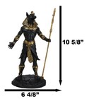 Ebros Egyptian Theme Anubis Holding Staff God Of Aferlife   Dead Inpu Statue