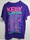 2013 Kelly Clarkson Summer Tour Pop Concert Purple T Shirt Tagged S