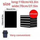New Plastic Material - Approximately 50-gallon Garbage Bags - Black  100 Per Box