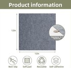 50pcs 12x12inch Carpet Tiles With Soft Pad Self-adhesive Removable Floor Squares