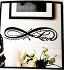 Love Infinity Removable Vinyl Wall Decal Sticker Room Decor Peel Stick 15x4 Inch
