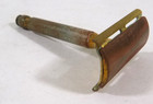 Vintage Gillette Three-piece Double-edge Shaving Razor  Brass