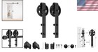 Antique Black Big Spoke Roller Kit - Complete Sliding Barn Door Hardware