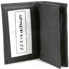 Leather Wallet Expandable Card Case Front Pocket Thin Slim Id Window Credit Card