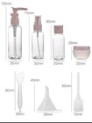 8pcs Empty Bottle Set  Carry On Travel Bottles  Plastic Bottle   Jar   Clear Bag
