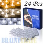 24pcs Flameless Led Tealight Candles Flickering Votive Christmas Halloween Party