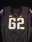 Game Worn Used Nike Tcu Horned Frogs Football Jersey  62 Size 48