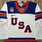 Nike Team Usa Authentic 2026 Winter Olympics Away Hockey Jersey White Men M Rare
