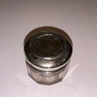 Antique Sterling Silver Lid Faceted Glass Jar Pot W h Sheffield Hallmarked