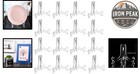 Clear Acrylic Plate Stand Easels 4 5 In 8 Pcs Plastic Picture Display Holder