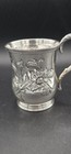 Coin Silver American Goblet Cup 1860 E kinsey Kentucky Silver Maker Handled Rare