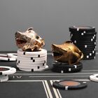 Fierce Shark Bronze Figurine  Handheld Shark Statue Decor metal Fish Collectible