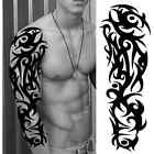 Full Arm Temporary Tattoos Sleeve For Men Women Realistic Fake Tatoos Warrior   