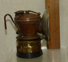 Vintage Auto Lite Brass Carbide Miner s Lamp Bumper Grip Old Made In Usa