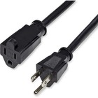 Power Extension Cord Nema 5-15r To 5-15p 3 Prong Ac Cable Indoor Use Durable