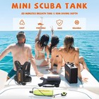 1 9l Scuba Diving Tanks With Full Face Diving Mask Set Oxygen Tank Scuba Diving