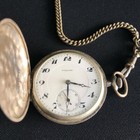 Antique Vulcain Swiss Silver 900 Pocket Watch  Enamel Dial 20th Century