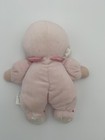 Prestige Baby Pink Flowers  Doll Rattle Plush Toy  rare 
