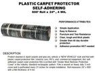 Dealer Must Remove Plastic Adhesive Car floor Mats 600   4mil At 3mil Price
