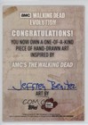 2017 Topps The Walking Dead Evolution 1 1 Jeffrey Benitez Auto Sketch 1m1a