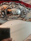 Antique Gorham Sterling A593 13 75  Bread Tray With Heavy Floral Rose Design  