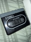 Vtg Portable Cassette Player Srcl-2039 Black New Headphones Tested And Working 