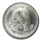 1947-1948 Mexico Silver 5 Pesos Cuauhtemoc Bu