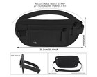 Money Belt For Travel Women Men Hidden Rfid Passport Holder For Travel  black 