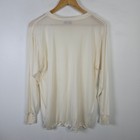 Terramar Thermasilk Women Xl Ivory 100  Pure Silk Long Sleeve Base Layer Top