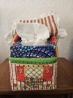 Vintage Christmas Hand Made Gingerbread House Tissue Box Holder 80s
